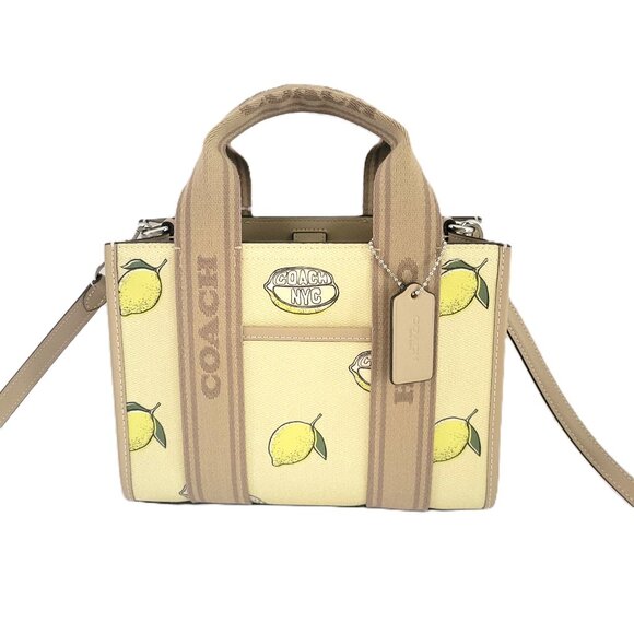 Coach Handbags - Coach CAR79 Lemon Print Smith Tote 24 Crossbody Handbag Garden Glade Multi